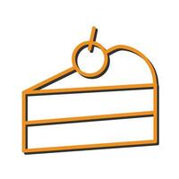 Cake Slice Icon Design vector