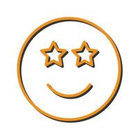 Star-Struck Icon Design vector