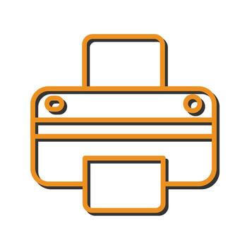 Printer Icon Design vector