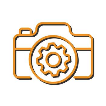 Camera Settings Icon Design vector