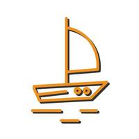 Sailboat Icon Design vector