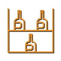 Wine Rack Icon Design vector