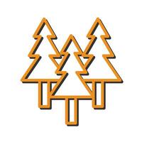 Evergreen Tree Icon Design vector