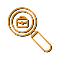 Job Hunting Icon Design vector