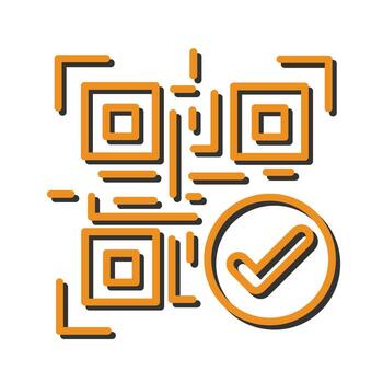 Barcode Verification Icon Design vector