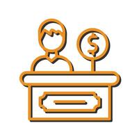 Cashier Icon Design vector