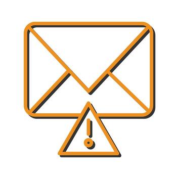 Message Alert Icon Design vector