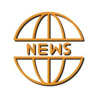 News Website Icon Design vector