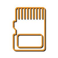 Memory Cards Icon Design vector
