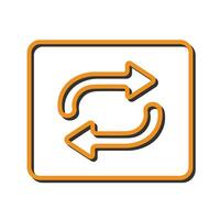 Repeat Button Icon Design vector