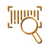 Barcode Database Icon Design vector