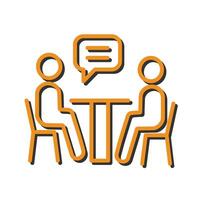 News Interview Icon Design vector