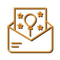 Party Invitation Icon Design vector