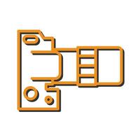 DSLR Essentials Icon Design vector