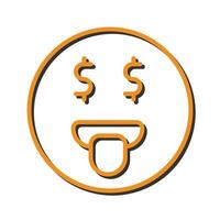 Money-Mouth Face Icon Design vector