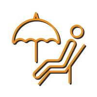 Relaxing Day Icon Design vector