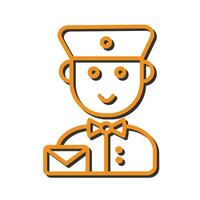Mail Carrier Icon Design vector