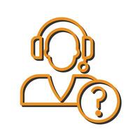 Help Request Icon Design vector