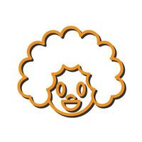 Clown Face Icon Design vector