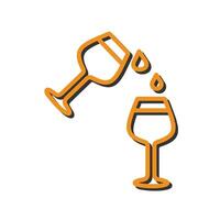 Wine Sip Icon Design vector