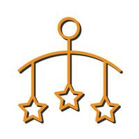 Crib Dreams Icon Design vector