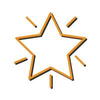 Glowing Star Icon Design vector