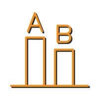 AB Testing Icon Design vector