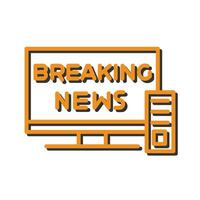 Breaking Story Icon Design vector