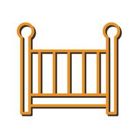 Nursery Cots Icon Design vector
