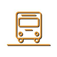 Oncoming Bus Icon Design vector