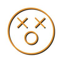 Dizzy Face Icon Design vector
