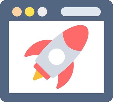 Launch Icon Design vector