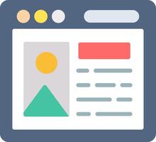 Content Icon Design vector
