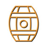 Wine Barrels Icon Design vector