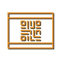 QR Code Business Card Icon Design vector