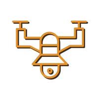 Drone Photography Icon Design vector