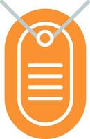 Dog Tag Icon Design vector