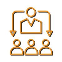 HR Technology Icon Design vector