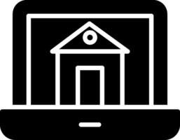 Working At Home Icon Design vector