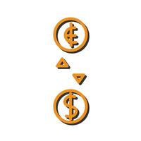 Currency Exchange Icon Design vector
