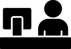 Work From Home Icon Design vector