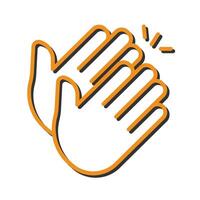 Clapping Hands Icon Design vector