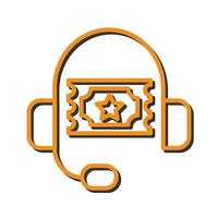 Support Ticket Icon Design vector