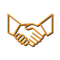 Handshake Icon Design vector