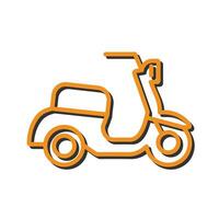 Motor Scooter Icon Design vector