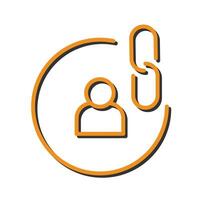 Contact Links Icon Design vector
