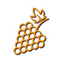 Grapes Icon Design vector