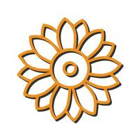 Floral Arrangement Icon Design vector