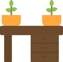 Office Desk Icon Design vector
