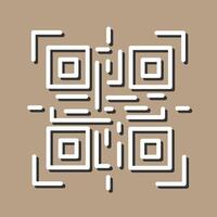 QR Code Reader Icon Design vector